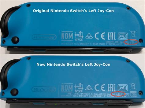 joy con controller serial number lookup.